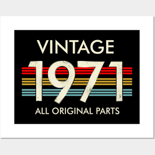 Vintage 1971 All Original Parts Posters and Art